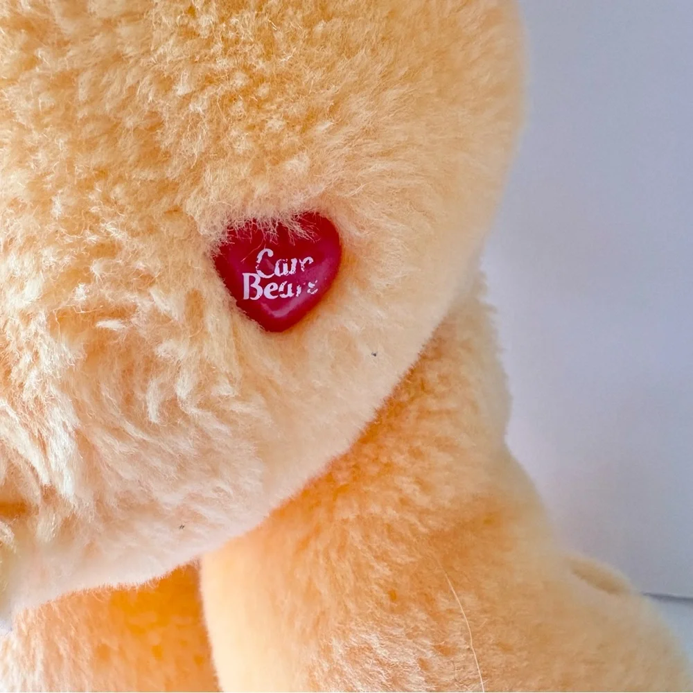 Vintage Care Bear Friend Bear Talking 13” Orange Plush Stuffed Animal TESTED